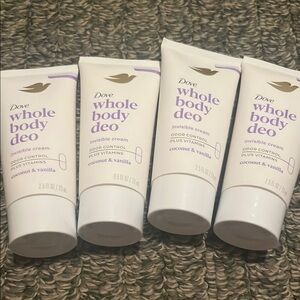 4 New Dove Whole Body Deo Invisible Cream